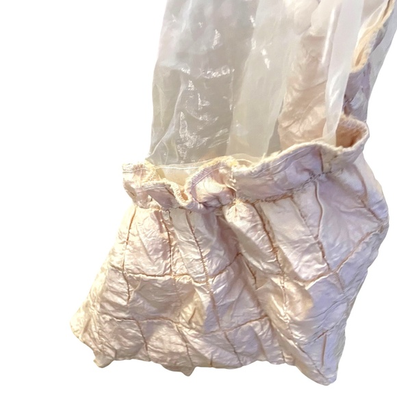 Elegant Handcrafted Teester Bed Crown Canopy Cream Multi With Drapes - Picture 13 of 13